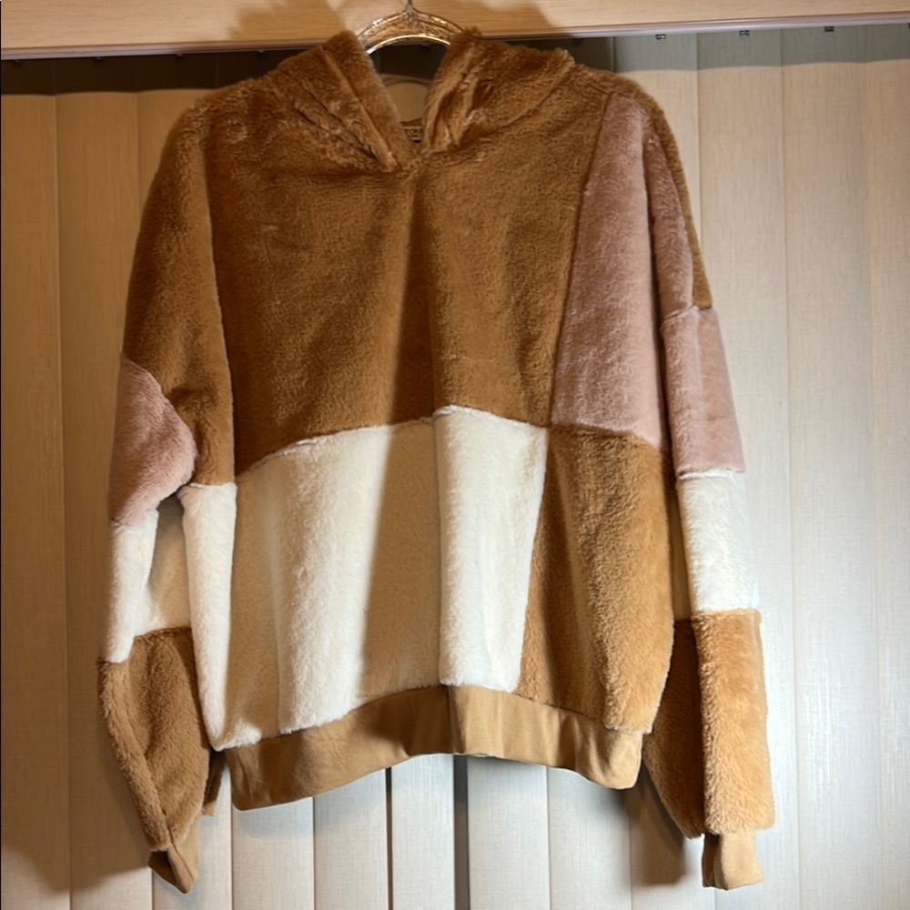 Chance or Fate Brown and Cream Crew Neck Sweater